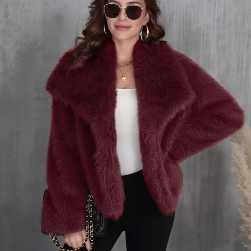💖LAST DAY SALE 50% OFF!!⏳50K+ SOLD! 🎁✨Women's Luxury Fluffy Short Coat