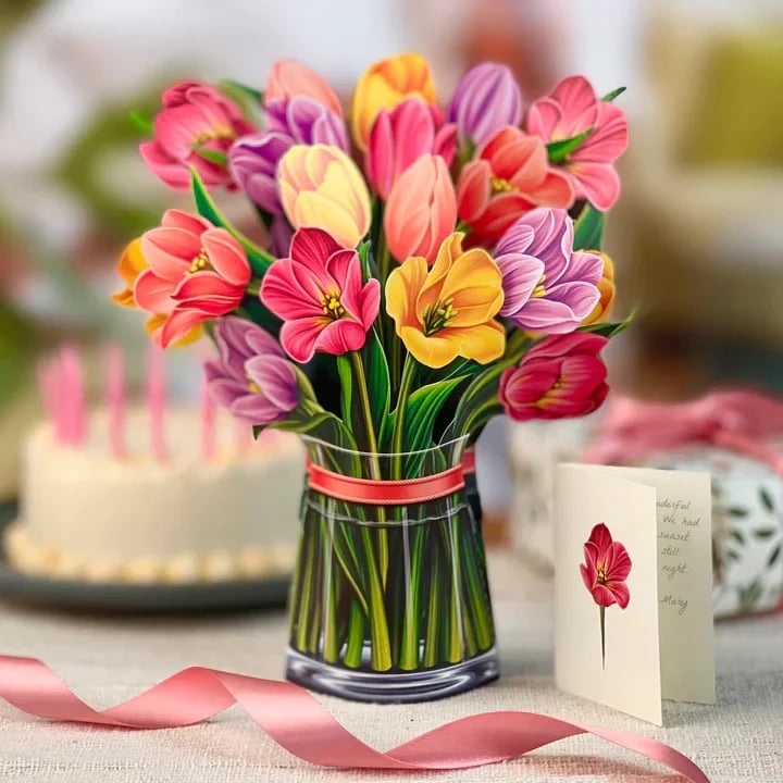 🔥Mother's Day Flash Sale - Save 50% 🔥Pop-up Bouquet Greeting Card