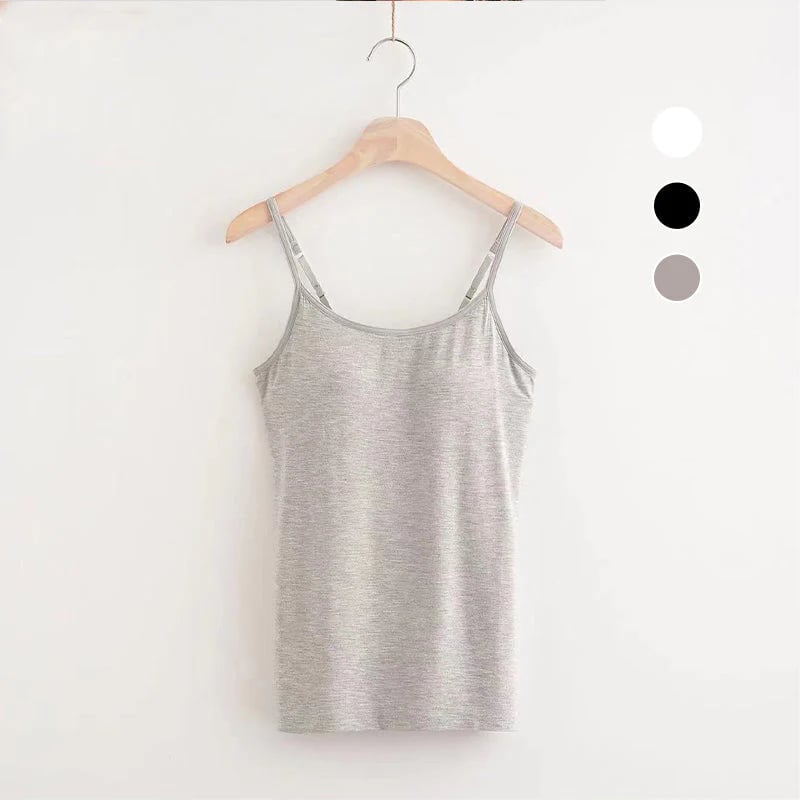 (🎁2025-Christmas Hot Sale🎁)Loose-fitting Tank Top With Built-in Bra