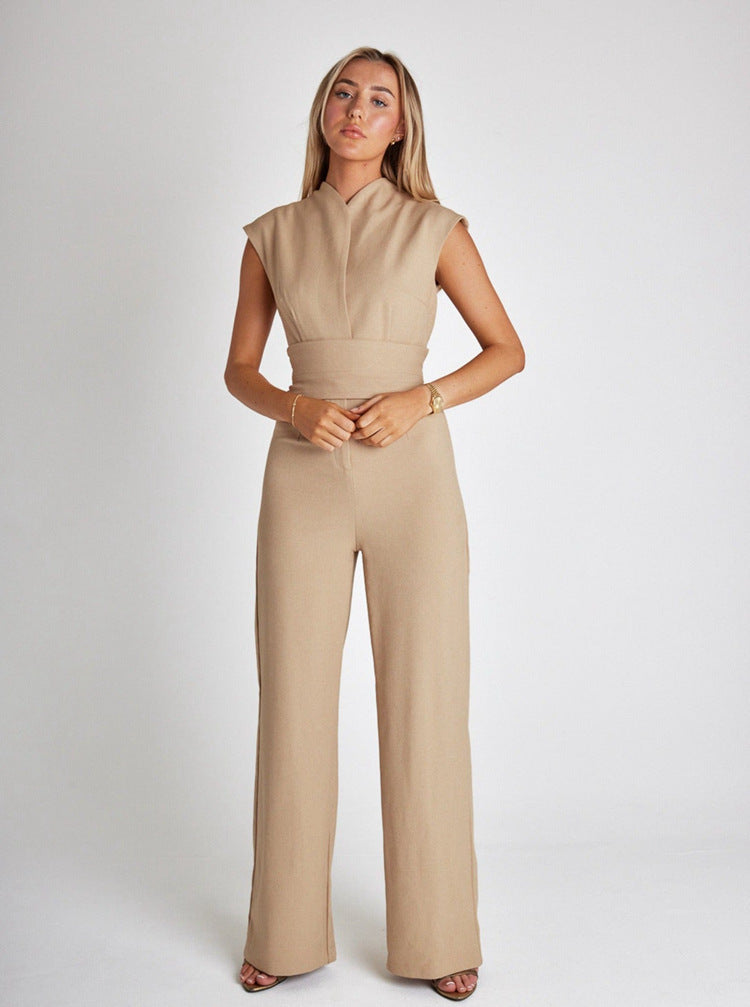 💥Special sale - Women's Sleeveless Wide-Leg Jumpsuit