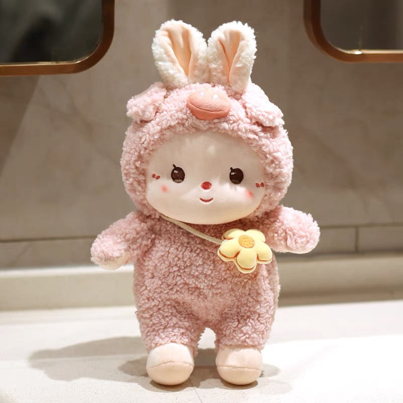 Plush pink bunny