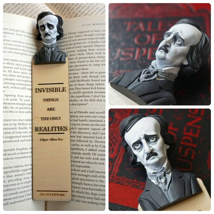 😈Hot sale 65% 🧛♂️3d human head horror bookmarks