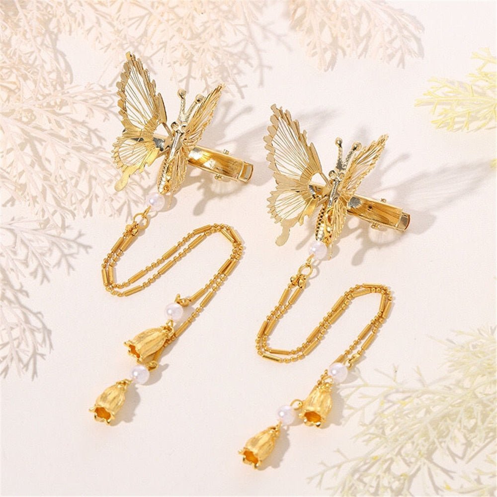 Butterflies in your hair! Flapping butterfly hair clip😍