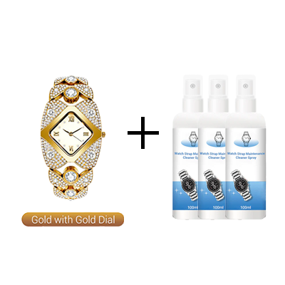 ✨🕰️Women's Retro Quartz Watch with Sparkling Rhinestones