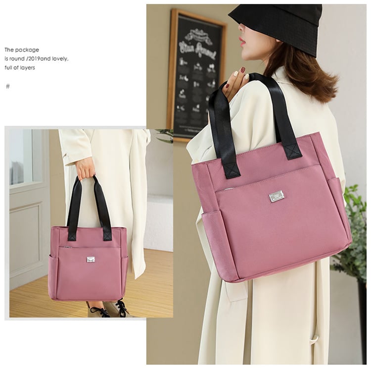 🔥2025 Large Capacity Waterproof Multi Pocket Nylon Shoulder Bag👜