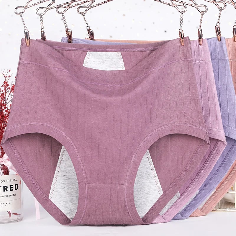 ๐9.99USD๐ - High waist large size pure cotton antibacterial leakproof physiological underwear