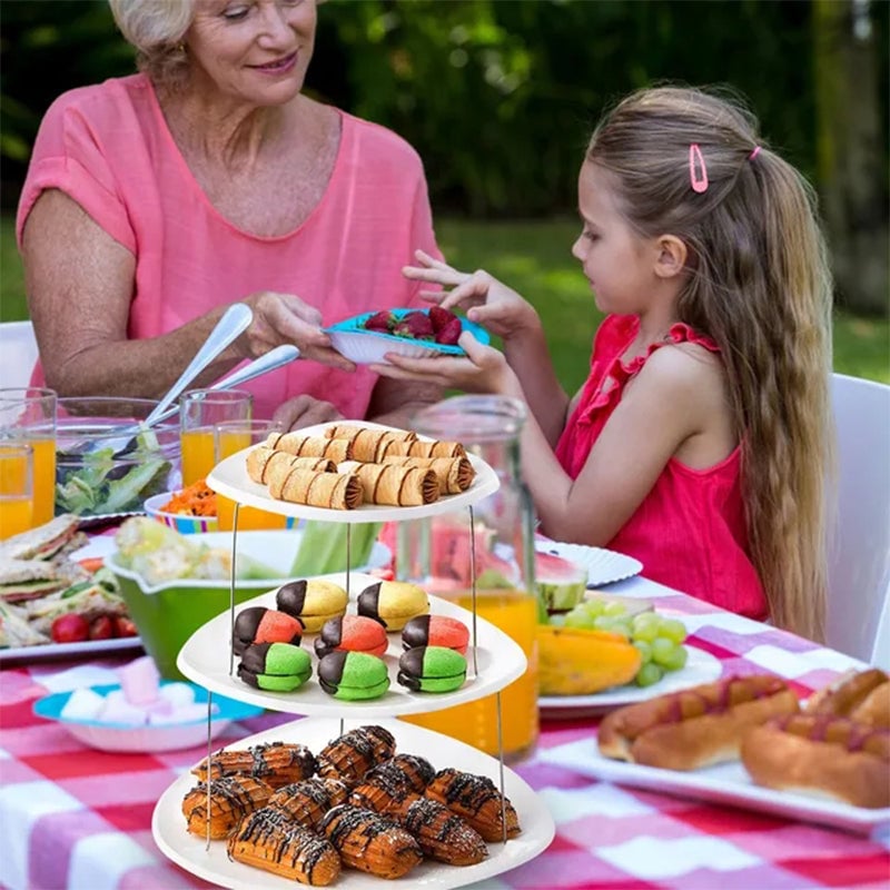 🍇🍨New three-tier foldable party trays