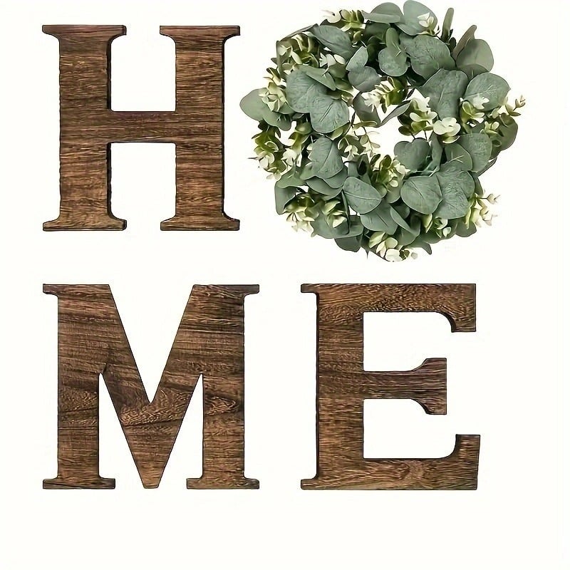 🌸HOME Wooden Letter Sign: Modern Farmhouse Wall Decor