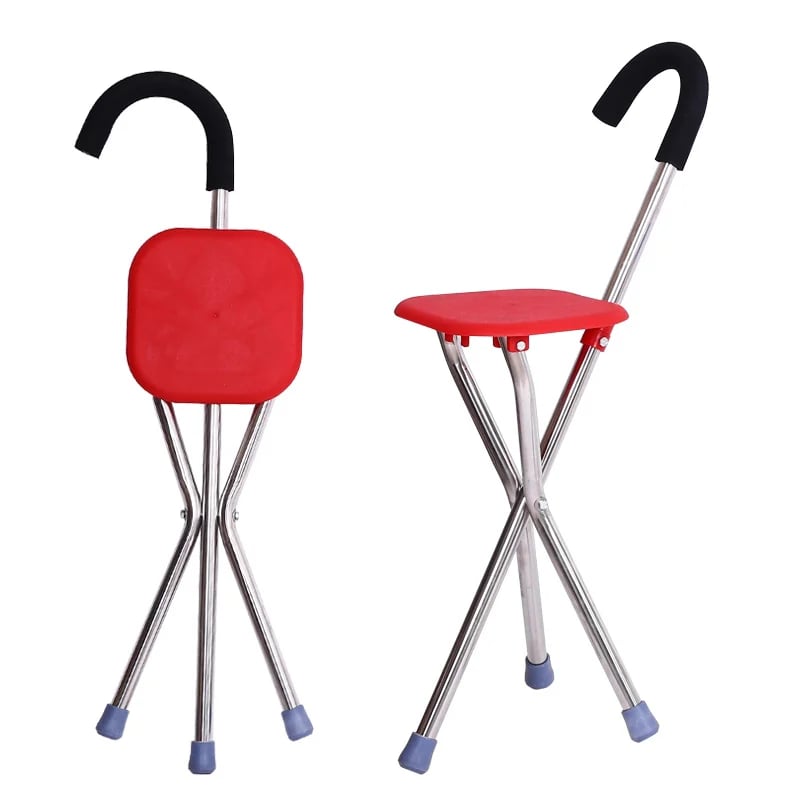 2025 New Design elderly crutch stool-Free shipping