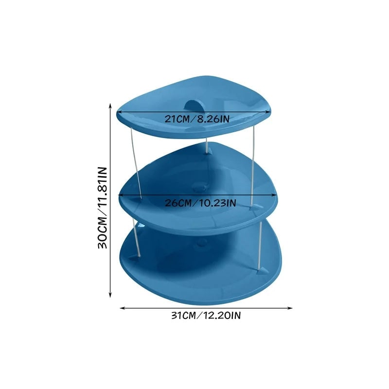 🍇🍨New three-tier foldable party trays