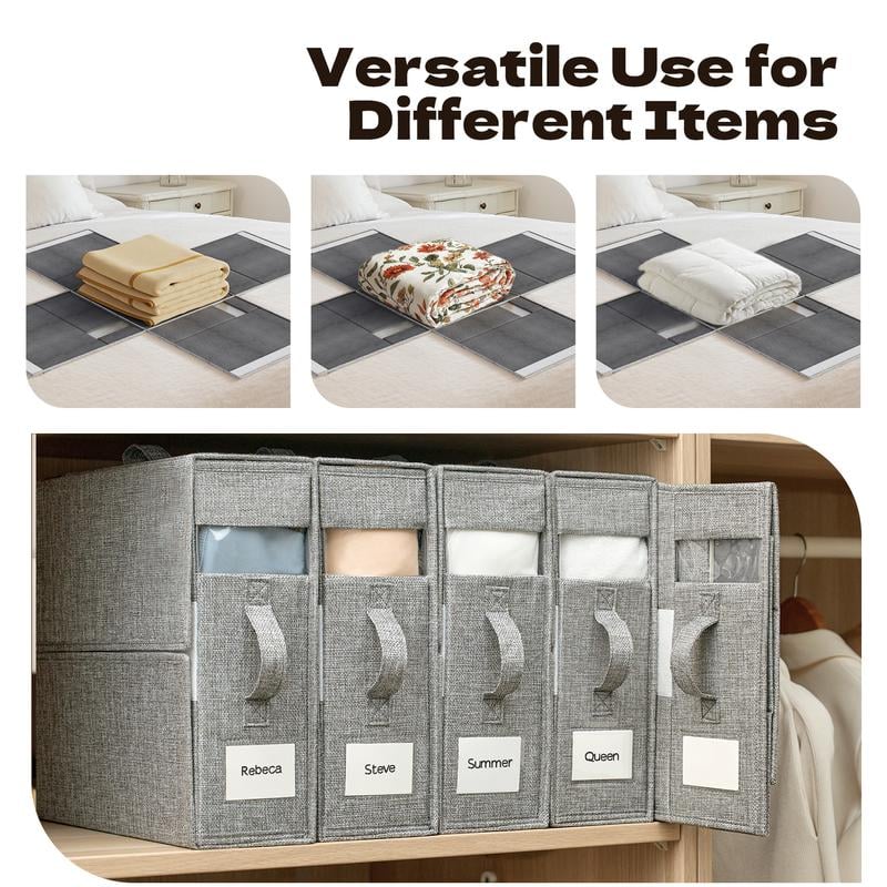 Multi-Use Storage Bags 4Pack Dustproof Organizer For Bedding Quilts Blankets