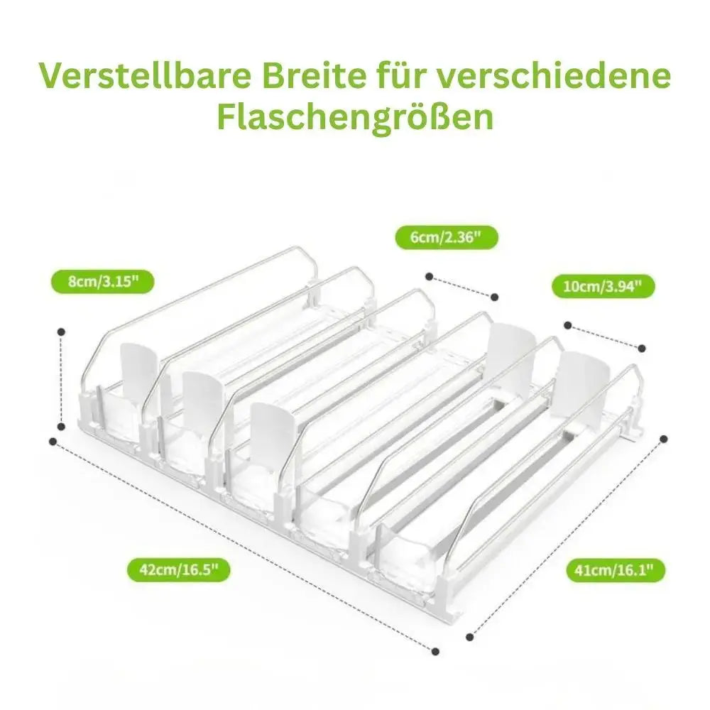 🥤Refrigerator storage rack with pop-out tray