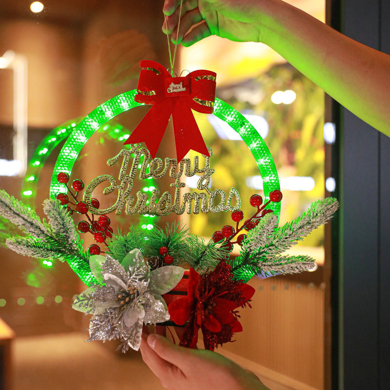 (🌲 Early Christmas Sale)🎁 Christmas Wreath Decorations with LED Lights💥