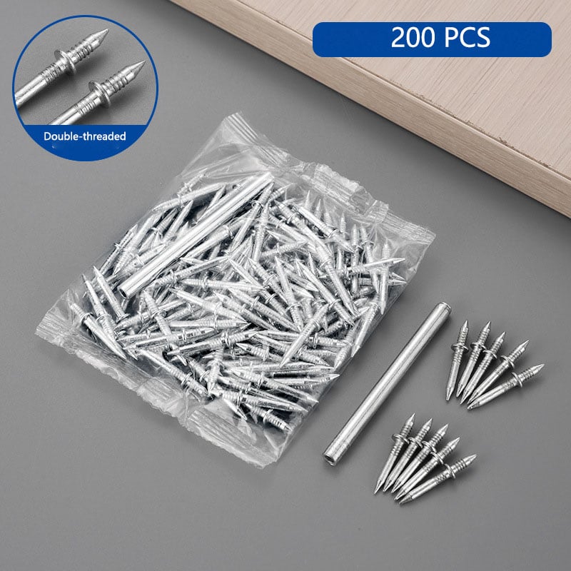 🔥100/200 Counts Double-Headed Skirting Thread Seamless Nail Non Marking