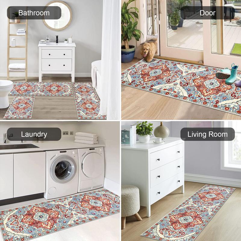 💖Boho Washable Kitchen Rugs - Non-Slip Kitchen Rugs