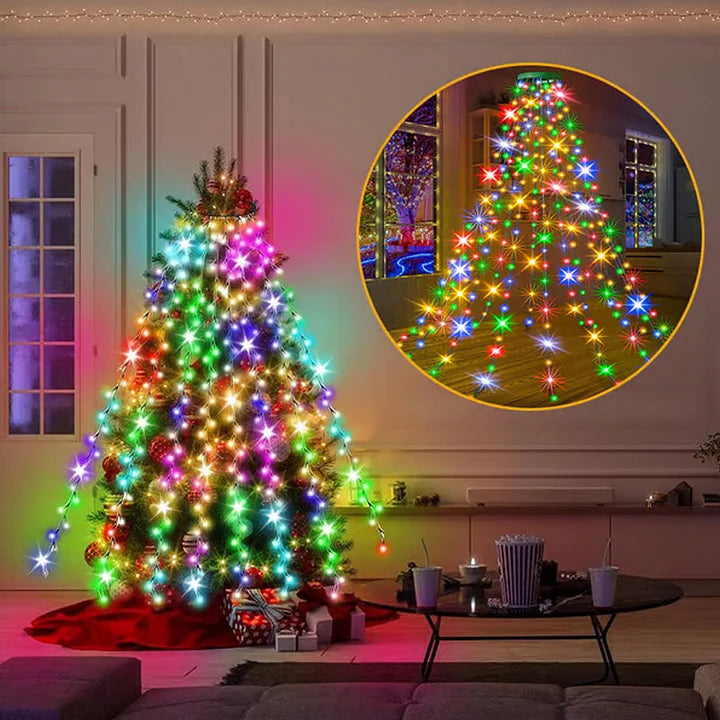 Waterfall Lights – Effortless Holiday Magic That Makes Your Tree Shine Like Never Before