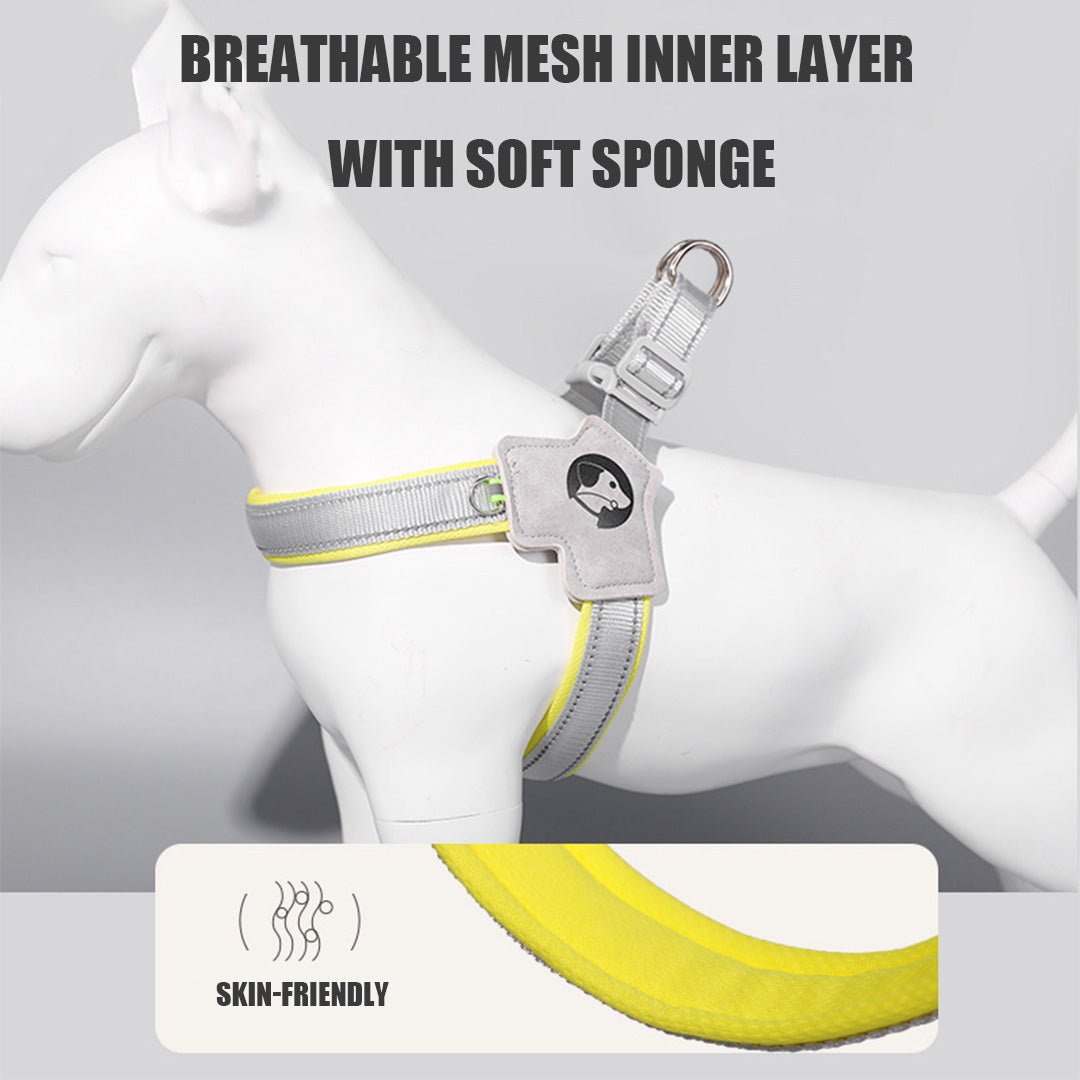 Mesh Fabric Reflective Dog Vest-Buy and get a free rope