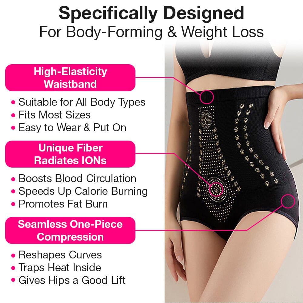 $9.99 - 👑Negative ion high waist graphene unique fiber repair shapewear