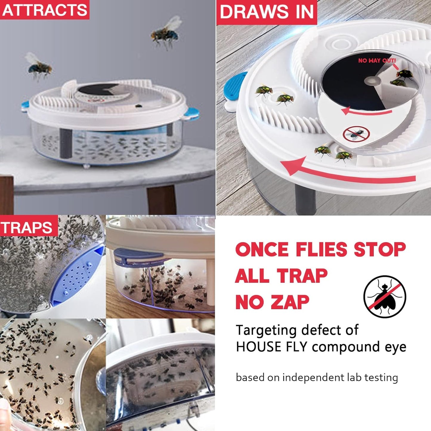 BuzzFree – Ensures peaceful environments by eliminating flies quietly