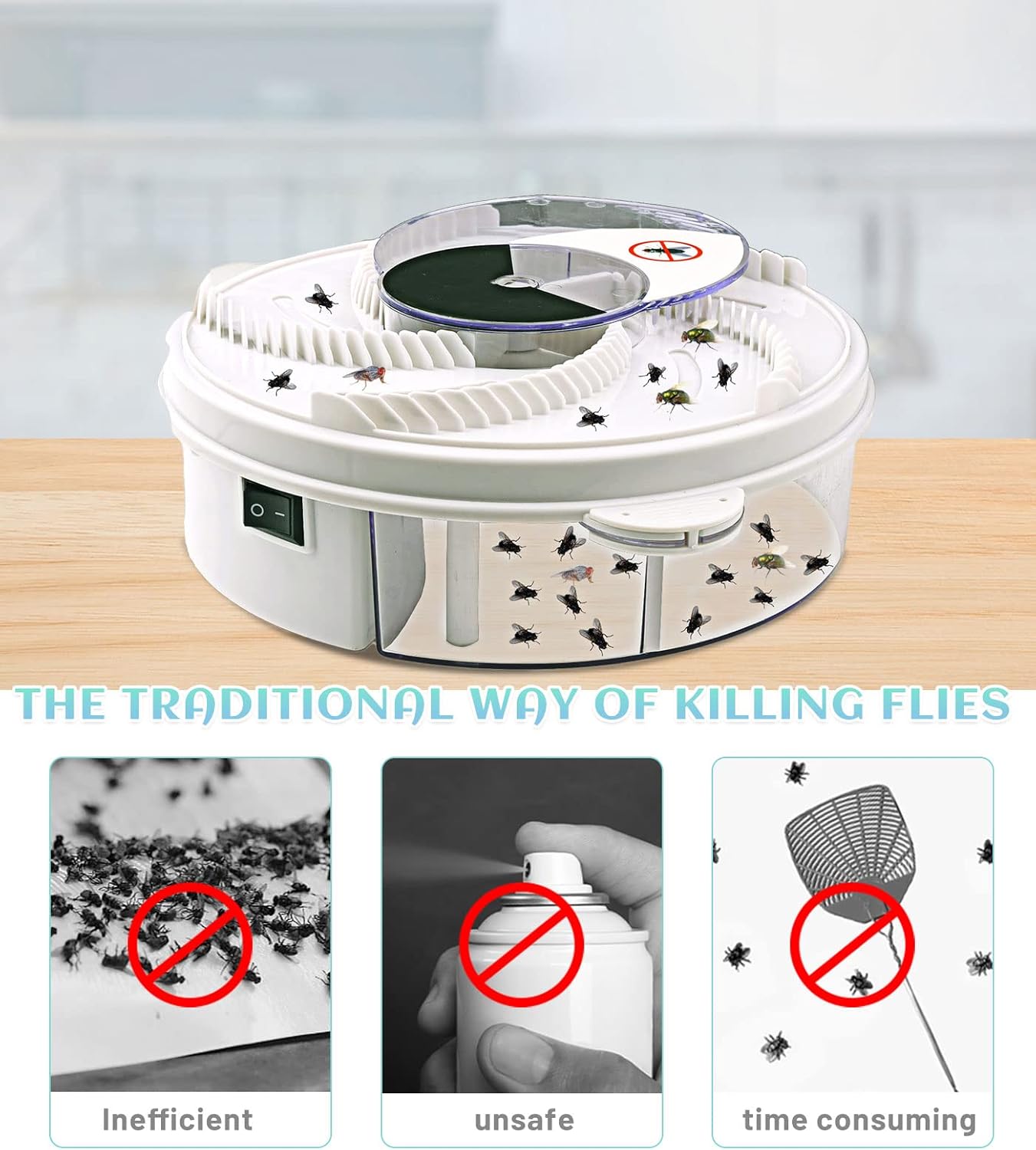 BuzzFree – Ensures peaceful environments by eliminating flies quietly