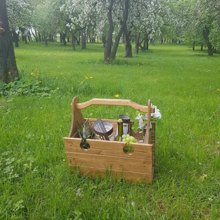 Folding Picnic Basket Table-Manual DIY Stitching