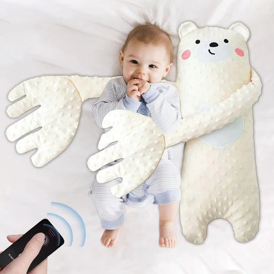 Soothing Bear Hug Baby Pillow with Remote Control