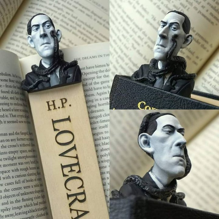 😈Hot sale 65% 🧛‍♂️3d human head horror bookmarks
