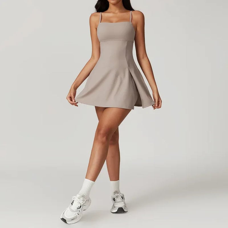 🔥SALE 49% OFF🔥2 in 1 Split Hem Sports Dress - Buy two and get free shipping!