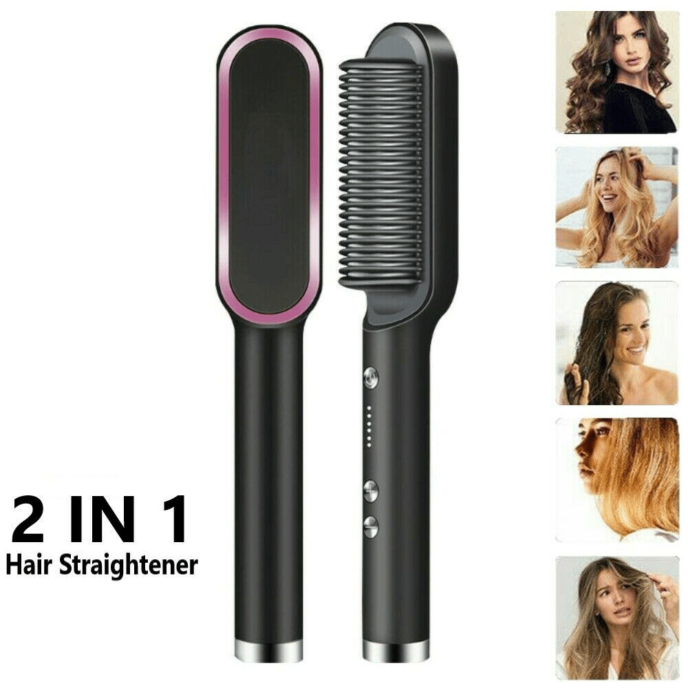 💕55%0FF-negative ion hair straightening styling comb