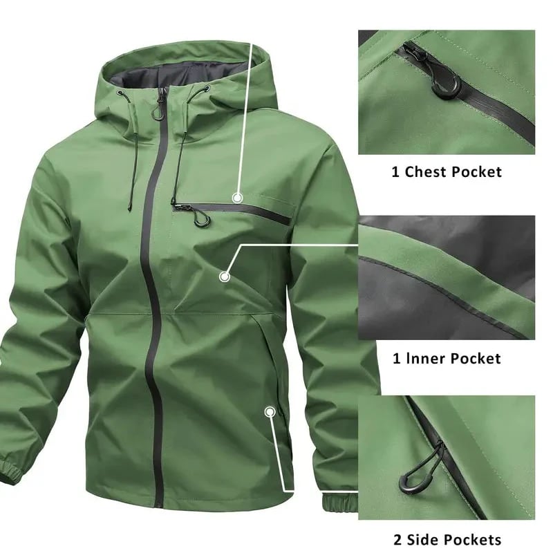 ⛰️3-in-1 Waterproof Men's Jacket – Rain, Wind & Cold, All Covered