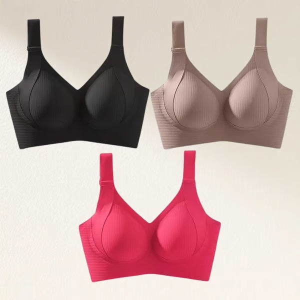 🏆Last Day Buy 1 Get 3 Packs🔥Super Firming Wire-Free Full Cup Bra All-Day Comfort No More Sagging (3-Pack Value Set)