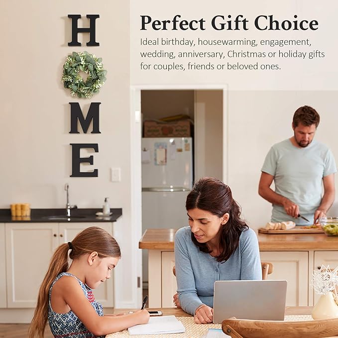 🌸HOME Wooden Letter Sign: Modern Farmhouse Wall Decor