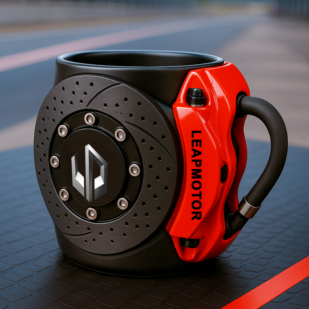 🏎️the coolest brake caliper mug with a car logos