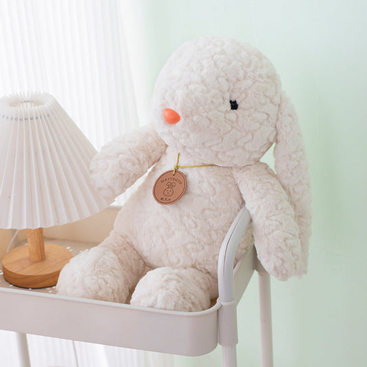 Short Hair Plush Rabbit-White