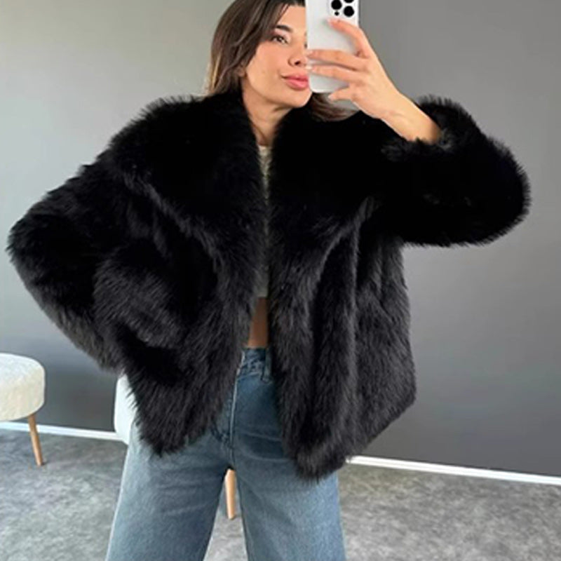 💖LAST DAY SALE 50% OFF!!⏳50K+ SOLD! 🎁✨Women's Luxury Fluffy Short Coat