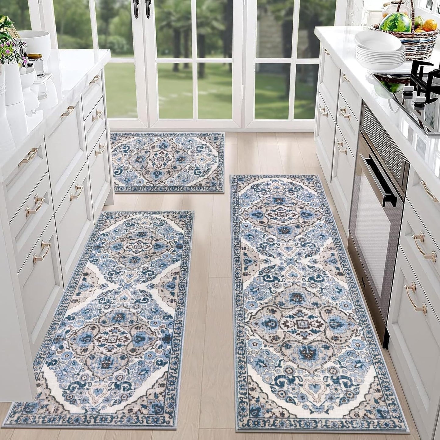 💖Boho Washable Kitchen Rugs - Non-Slip Kitchen Rugs