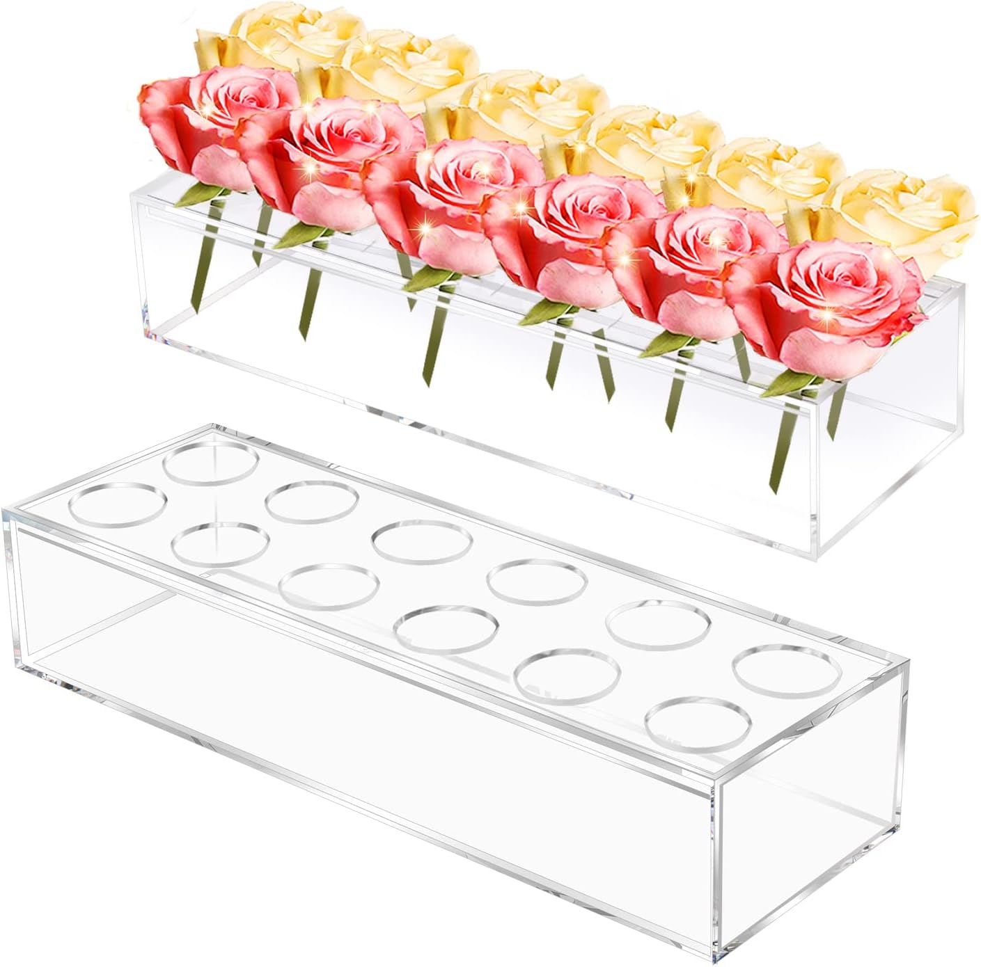 💥This Week's Special Price $26.99🎁Rectangular Acrylic Flower Box/Flower Vase