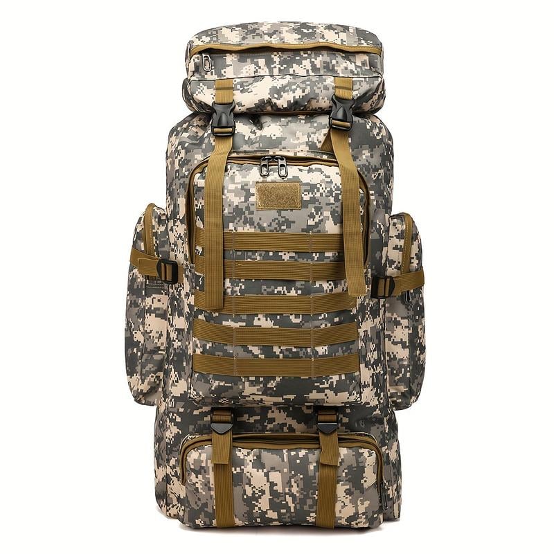 Prepper Bags, 80L Big Forest Bugout Bags, 600D Oxford Fabric Go Bag