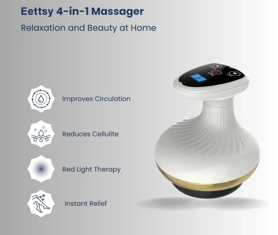 3-in-1 Body Sculpting Massager – Suction, Heat & Red Light Therapy for Cellulite Reduction & Skin Firming