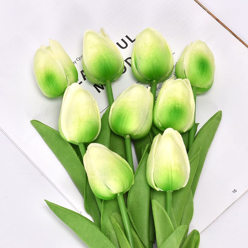 UV Resistant Lifelike Artificial Tulips Flowers