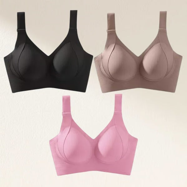 🏆Last Day Buy 1 Get 3 Packs🔥Super Firming Wire-Free Full Cup Bra All-Day Comfort No More Sagging (3-Pack Value Set)