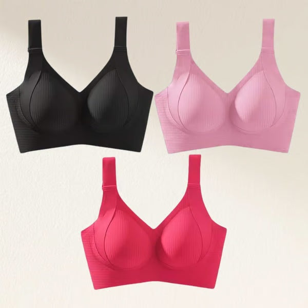 🏆Last Day Buy 1 Get 3 Packs🔥Super Firming Wire-Free Full Cup Bra All-Day Comfort No More Sagging (3-Pack Value Set)