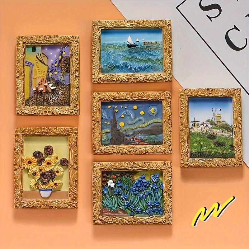 💖💖Van Gogh Inspired Fridge Magnet Set