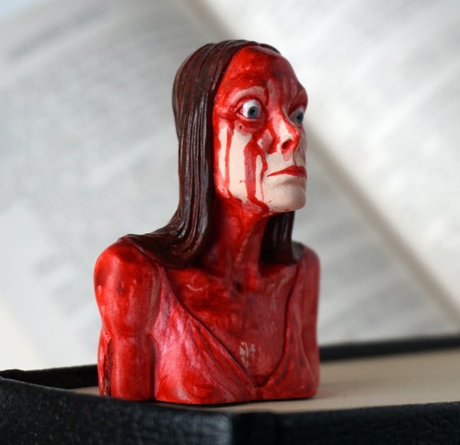 😈Hot sale 65% 🧛‍♂️3d human head horror bookmarks