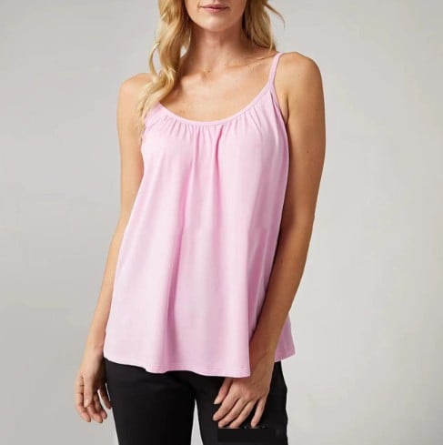(🎁2025-Christmas Hot Sale🎁)Loose-fitting Tank Top With Built-in Bra