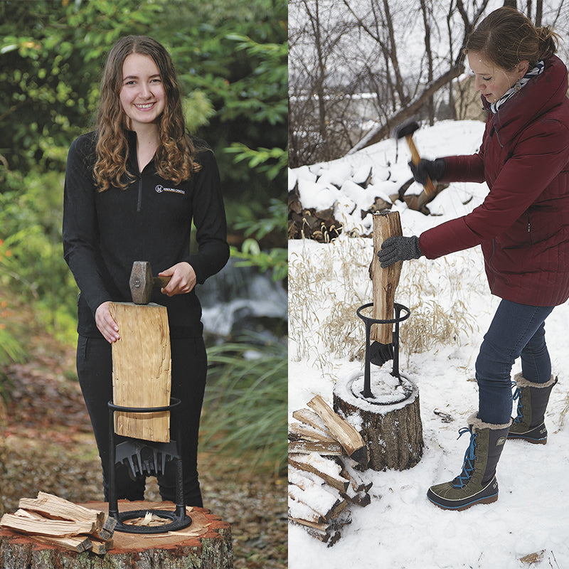 firewood kindling splitter stand