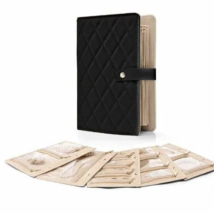 JewelBook - Portable Leather Jewelry Storage Book