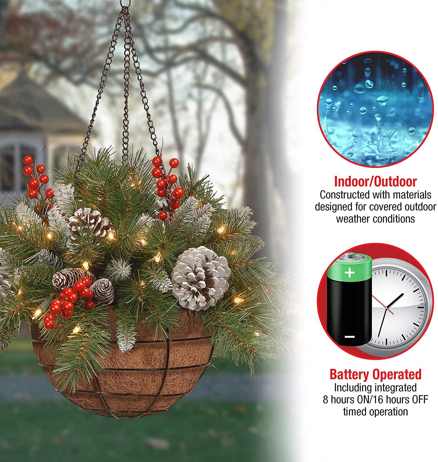 🔥This week's hot sale🔥 Magic Night Christmas Hanging Basket