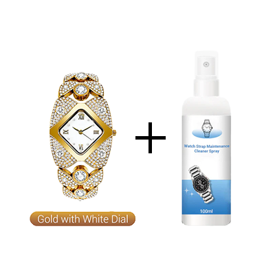 ✨🕰️Women's Retro Quartz Watch with Sparkling Rhinestones