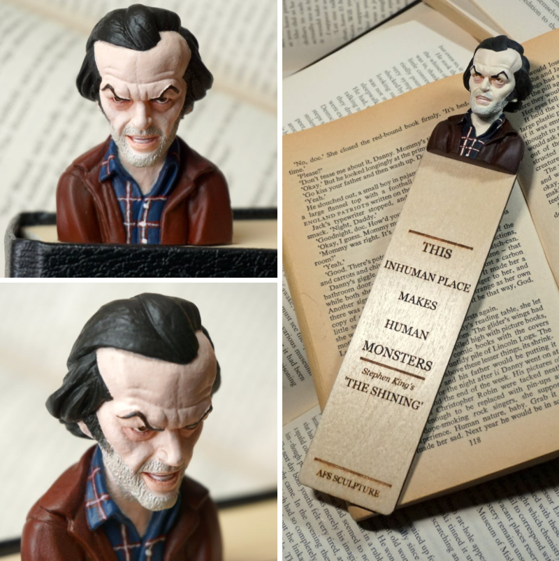 😈Hot sale 65% 🧛‍♂️3d human head horror bookmarks